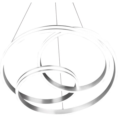 HLW LED Dimbare LED Hanglamp Trion Yarino 60W - Rond, Mat Nikkel, Aluminium