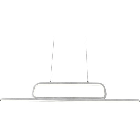 HLW LED Witte Dimbare LED Hanglamp 38W - Warm Wit 3000K - Trion Akina Aluminium HLW LED Witte Dimbare LED Hanglamp 38W - Warm Wit 3000K - Trion Akina Aluminium