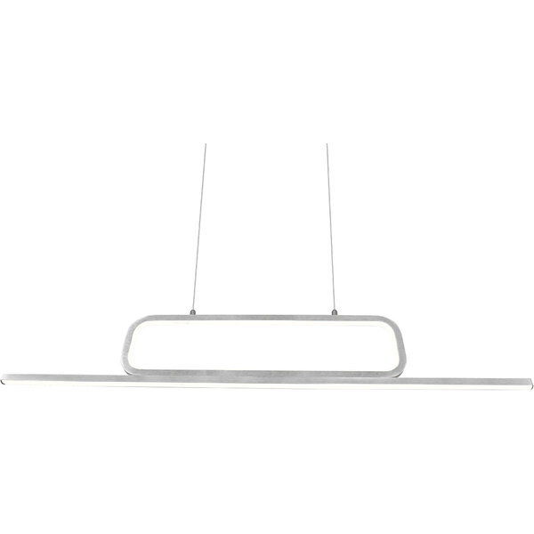 HLW LED Witte Dimbare LED Hanglamp 38W - Warm Wit 3000K - Trion Akina Aluminium HLW LED Witte Dimbare LED Hanglamp 38W - Warm Wit 3000K - Trion Akina Aluminium