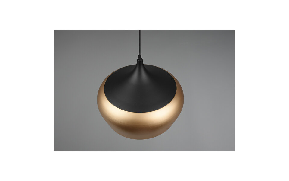 HLW LED Gouden LED Hanglamp Trion Christa - Mat Goud Aluminium, Ø450mm, E27 Fitting