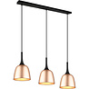 HLW LED Gouden LED Hanglamp Trion Christa - 3-lichts, Mat Goud, Aluminium, E27 Fitting HLW LED Gouden LED Hanglamp Trion Christa - 3-lichts, Mat Goud, Aluminium, E27 Fitting
