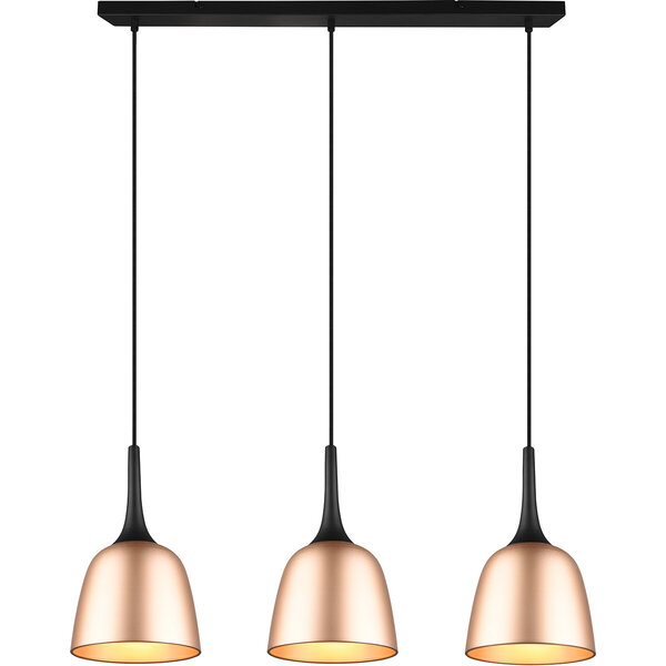 HLW LED Gouden LED Hanglamp Trion Christa - 3-lichts, Mat Goud, Aluminium, E27 Fitting HLW LED Gouden LED Hanglamp Trion Christa - 3-lichts, Mat Goud, Aluminium, E27 Fitting