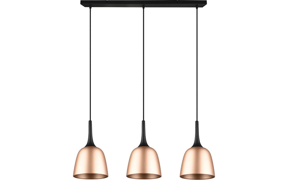 HLW LED Gouden LED Hanglamp Trion Christa - 3-lichts, Mat Goud, Aluminium, E27 Fitting