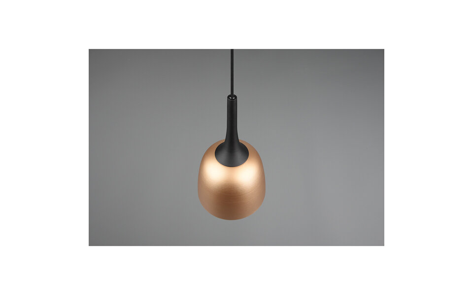 HLW LED Gouden LED Hanglamp Trion Christa - 3-lichts, Mat Goud, Aluminium, E27 Fitting