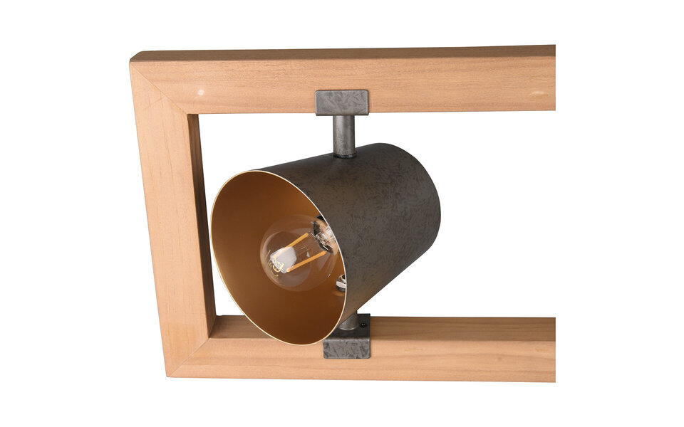 HLW LED LED Hanglamp Trion Bimm - 4 E14 lichtpunten, antiek nikkel & aluminium