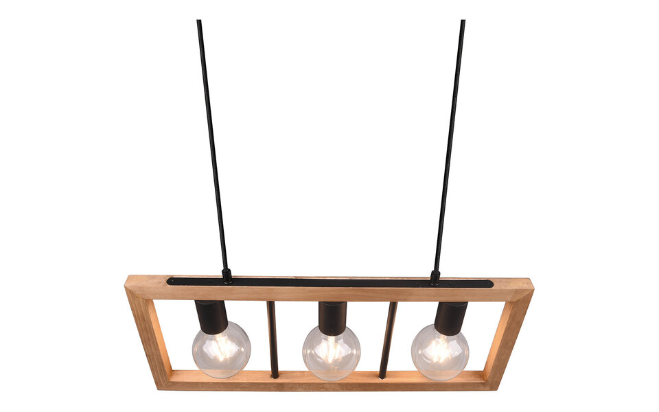 HLW LED Zwarte LED Hanglamp Trion Aplon - 3-Lichts LED Hanglamp met E27 Fitting HLW LED Zwarte LED Hanglamp Trion Aplon - 3-Lichts LED Hanglamp met E27 Fitting