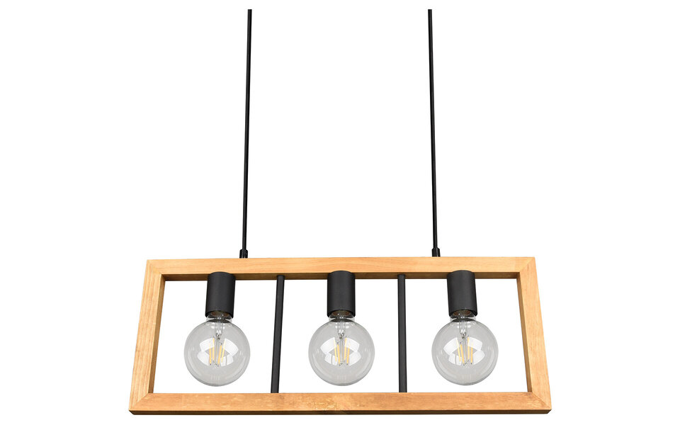 HLW LED Zwarte LED Hanglamp Trion Aplon - 3-Lichts LED Hanglamp met E27 Fitting HLW LED Zwarte LED Hanglamp Trion Aplon - 3-Lichts LED Hanglamp met E27 Fitting