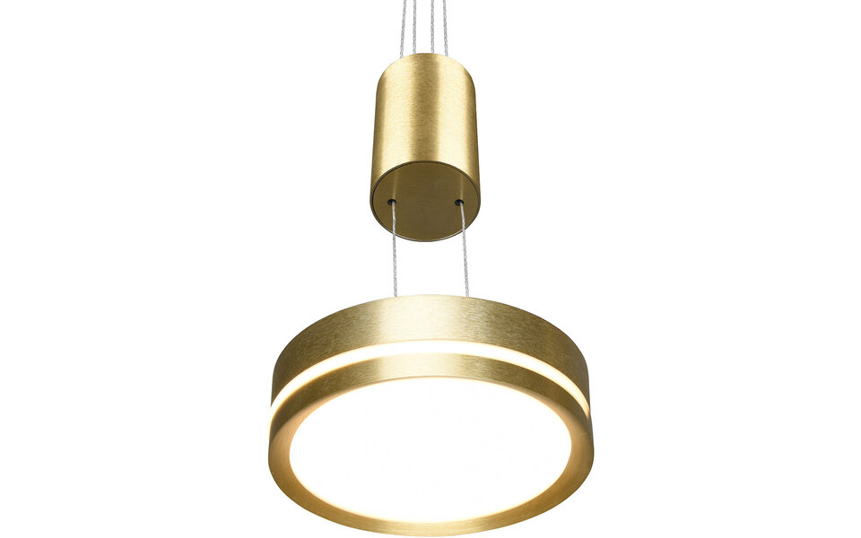 HLW LED Elegante Dimbare LED Hanglamp Mat Goud & Wit - Warm Wit 3000K, 2W LED HLW LED Elegante Dimbare LED Hanglamp Mat Goud & Wit - Warm Wit 3000K, 2W LED