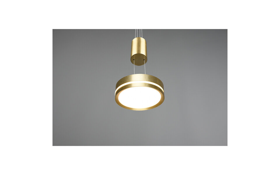 HLW LED Elegante Dimbare LED Hanglamp Mat Goud & Wit - Warm Wit 3000K, 2W LED HLW LED Elegante Dimbare LED Hanglamp Mat Goud & Wit - Warm Wit 3000K, 2W LED