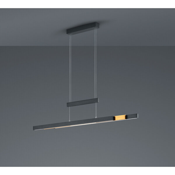 HLW LED Mat Zwarte LED Hanglamp Trion Trojan 45W met Up & Down Verlichting en Instelbare Kleur HLW LED Mat Zwarte LED Hanglamp Trion Trojan 45W met Up & Down Verlichting en Instelbare Kleur