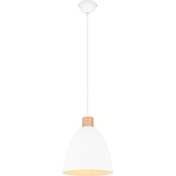 Witte LED Hanglamp 40W - Mat Wit Aluminium, E27 Fitting Witte LED Hanglamp 40W - Mat Wit Aluminium, E27 Fitting