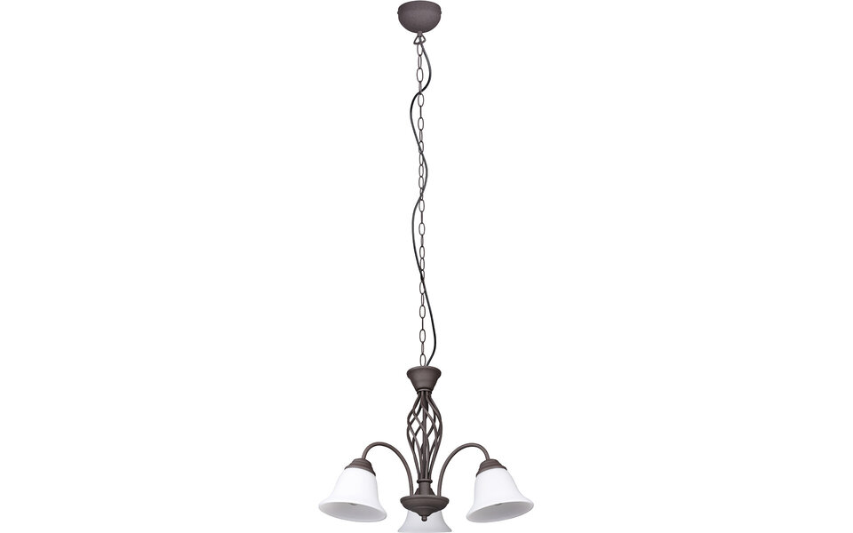 HLW LED LED Kroonluchter Trion Rustina - Roestkleurige 3-lichts armatuur met E14 fitting