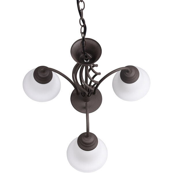 HLW LED LED Kroonluchter Trion Rustina - Roestkleurige 3-lichts armatuur met E14 fitting HLW LED LED Kroonluchter Trion Rustina - Roestkleurige 3-lichts armatuur met E14 fitting