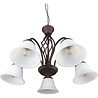 HLW LED LED Kroonluchter Trion Rustina - 5-lichts Roestkleur Aluminium E14