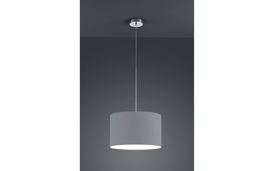 HLW LED Grijze LED Hanglamp Trion Hotia - Mat Aluminium, E27 Fitting, In hoogte verstelbaar HLW LED Grijze LED Hanglamp Trion Hotia - Mat Aluminium, E27 Fitting, In hoogte verstelbaar