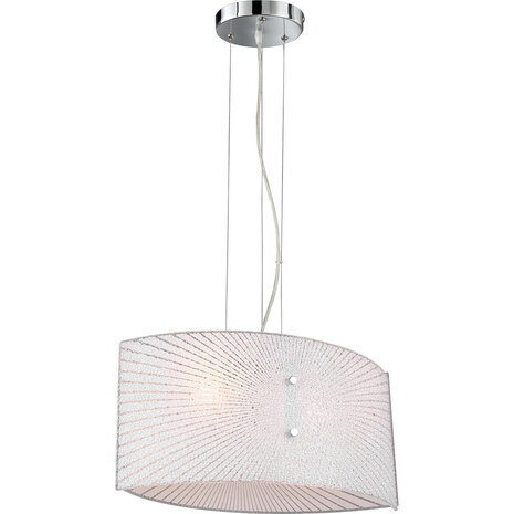 LED Hanglamp Trion Elize - 2-lichts E27 fitting, Mat Chroom, Aluminium & Helder Glas LED Hanglamp Trion Elize - 2-lichts E27 fitting, Mat Chroom, Aluminium & Helder Glas