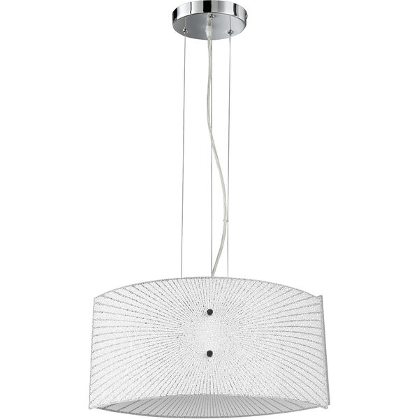 HLW LED LED Hanglamp Trion Elize - 2-lichts E27 fitting, Mat Chroom, Aluminium & Helder Glas HLW LED LED Hanglamp Trion Elize - 2-lichts E27 fitting, Mat Chroom, Aluminium & Helder Glas