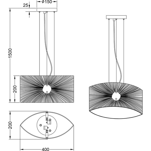 HLW LED LED Hanglamp Trion Elize - 2-lichts E27 fitting, Mat Chroom, Aluminium & Helder Glas HLW LED LED Hanglamp Trion Elize - 2-lichts E27 fitting, Mat Chroom, Aluminium & Helder Glas