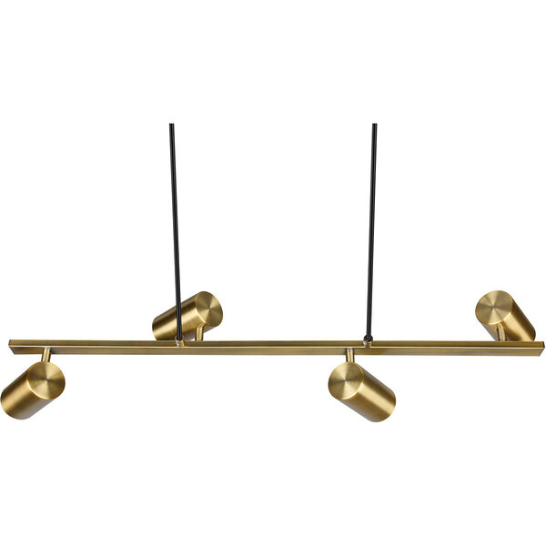 HLW LED Gouden LED Hanglamp Trion Milona - 4-lichts, GU10 fitting, Mat Goud Aluminium HLW LED Gouden LED Hanglamp Trion Milona - 4-lichts, GU10 fitting, Mat Goud Aluminium