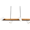 HLW LED LED Hanglamp Trion Milona - Witte LED Hanglamp met 4 lichtpunten, mat bruin/wit HLW LED LED Hanglamp Trion Milona - Witte LED Hanglamp met 4 lichtpunten, mat bruin/wit