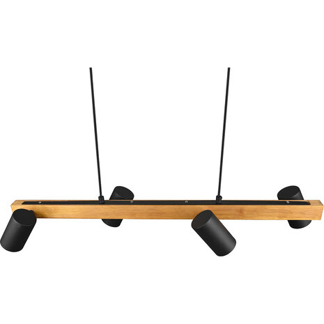 HLW LED LED Hanglamp Trion Milona - Zwarte LED Hanglamp, 4-lichts, GU10 fitting, modern design HLW LED LED Hanglamp Trion Milona - Zwarte LED Hanglamp, 4-lichts, GU10 fitting, modern design