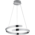 Witte Dimbare LED Hanglamp 37W - Natuurlijk Wit 4000K, Glans Chroom, Aluminium