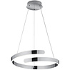 HLW LED Witte Dimbare LED Hanglamp 37W - Natuurlijk Wit 4000K, Glans Chroom, Aluminium