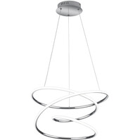 Dimbare LED Hanglamp 36W - Natuurlijk Wit - Glans Chroom