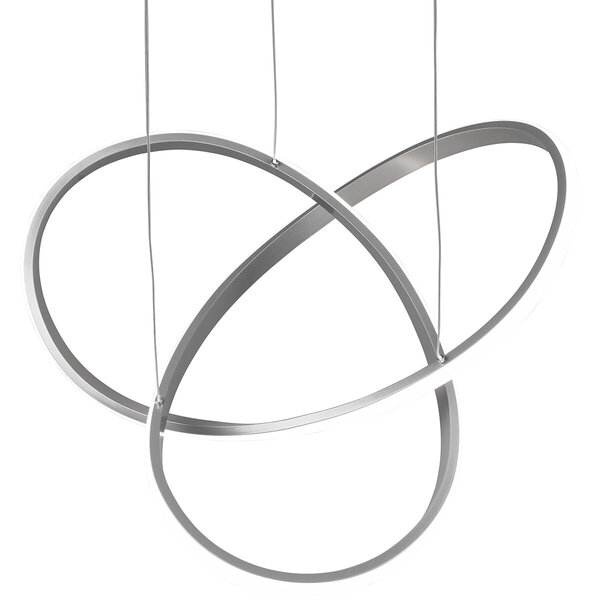 HLW LED Moderne Dimbare LED Hanglamp 5W in Wit - Neutraal Wit Licht, Mat Nikkel