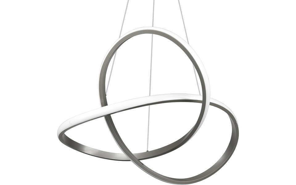 HLW LED Moderne Dimbare LED Hanglamp 5W in Wit - Neutraal Wit Licht, Mat Nikkel