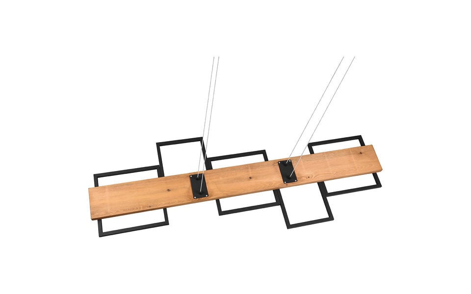 HLW LED LED Hanglamp 42W - Dimbaar, Zwart & Wit - Warm Wit 3000K - Stijlvolle Verlichting