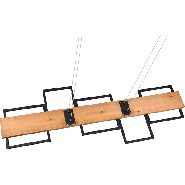 HLW LED LED Hanglamp 42W - Dimbaar, Zwart & Wit - Warm Wit 3000K - Stijlvolle Verlichting