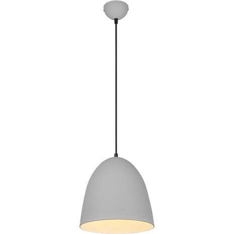 Moderne Grijze LED Hanglamp - Trion Lopez 1-lichts Aluminium E27 Moderne Grijze LED Hanglamp - Trion Lopez 1-lichts Aluminium E27