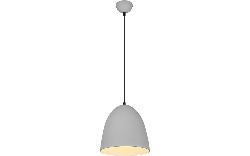 HLW LED Moderne Grijze LED Hanglamp - Trion Lopez 1-lichts Aluminium E27
