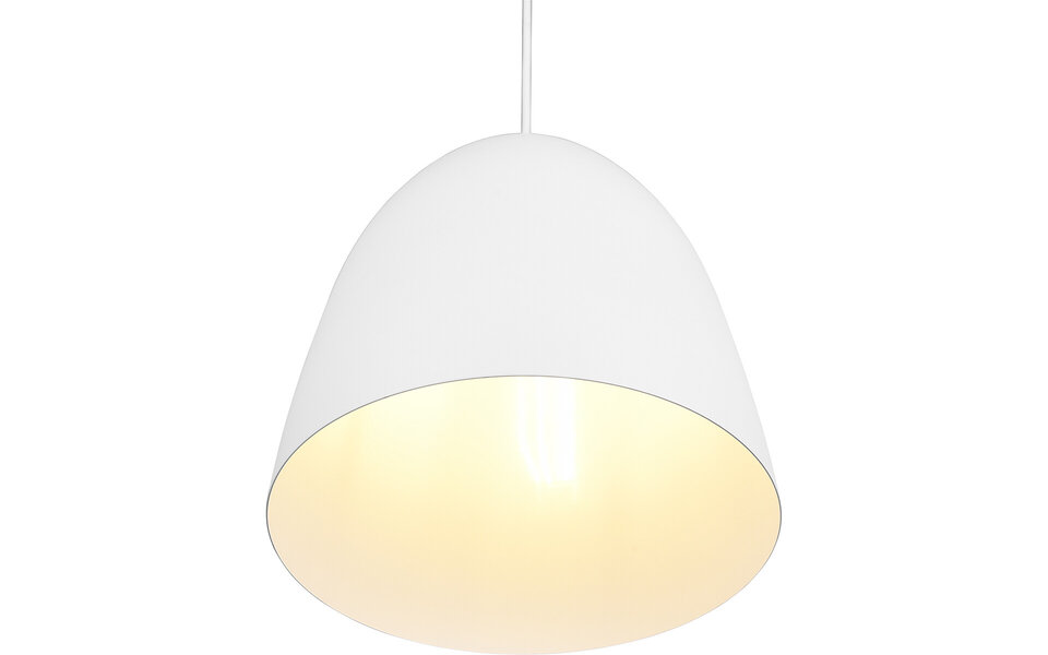 HLW LED Stijlvolle LED Hanglamp Trion Lopez - Witte LED Hanglamp met E27 Fitting, Mat Wit Aluminium