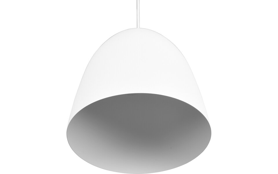 HLW LED Stijlvolle LED Hanglamp Trion Lopez - Witte LED Hanglamp met E27 Fitting, Mat Wit Aluminium