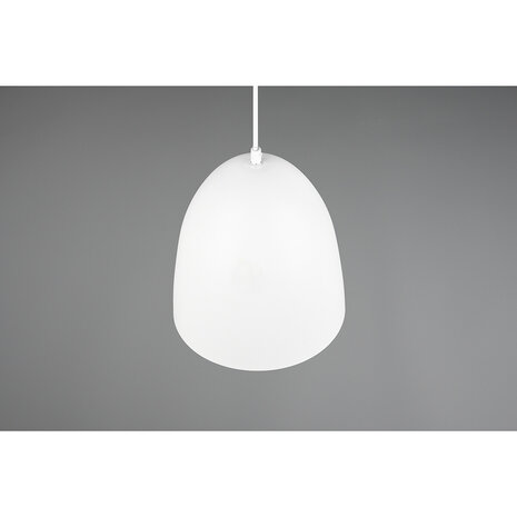 HLW LED Stijlvolle LED Hanglamp Trion Lopez - Witte LED Hanglamp met E27 Fitting, Mat Wit Aluminium HLW LED Stijlvolle LED Hanglamp Trion Lopez - Witte LED Hanglamp met E27 Fitting, Mat Wit Aluminium