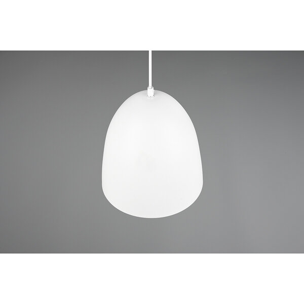 HLW LED Stijlvolle LED Hanglamp Trion Lopez - Witte LED Hanglamp met E27 Fitting, Mat Wit Aluminium HLW LED Stijlvolle LED Hanglamp Trion Lopez - Witte LED Hanglamp met E27 Fitting, Mat Wit Aluminium
