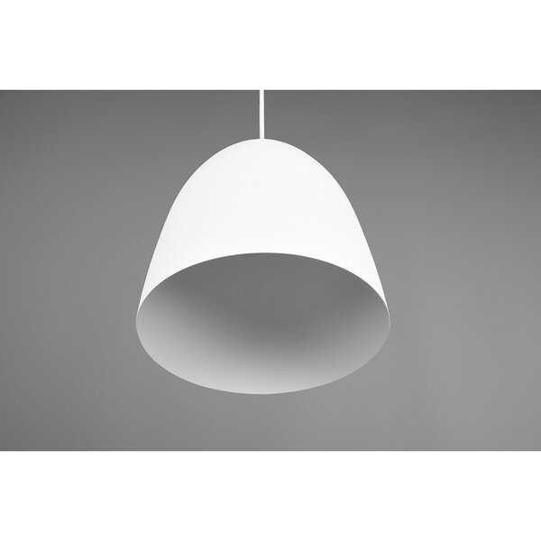 HLW LED Stijlvolle LED Hanglamp Trion Lopez - Witte LED Hanglamp met E27 Fitting, Mat Wit Aluminium HLW LED Stijlvolle LED Hanglamp Trion Lopez - Witte LED Hanglamp met E27 Fitting, Mat Wit Aluminium