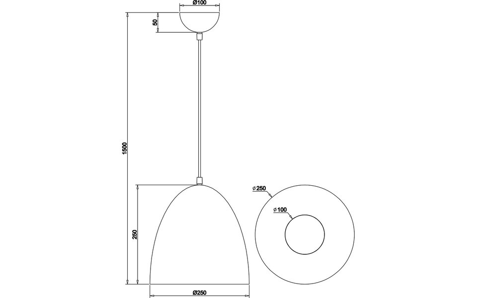 HLW LED Stijlvolle LED Hanglamp Trion Lopez - Witte LED Hanglamp met E27 Fitting, Mat Wit Aluminium