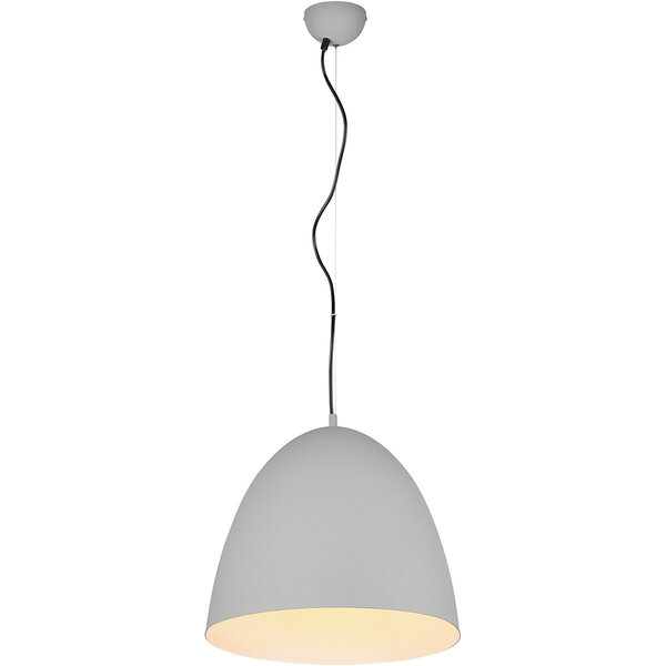 HLW LED Grijze LED Hanglamp Trion Lopez XL - Rond, Mat Grijs, Verstelbaar, E27