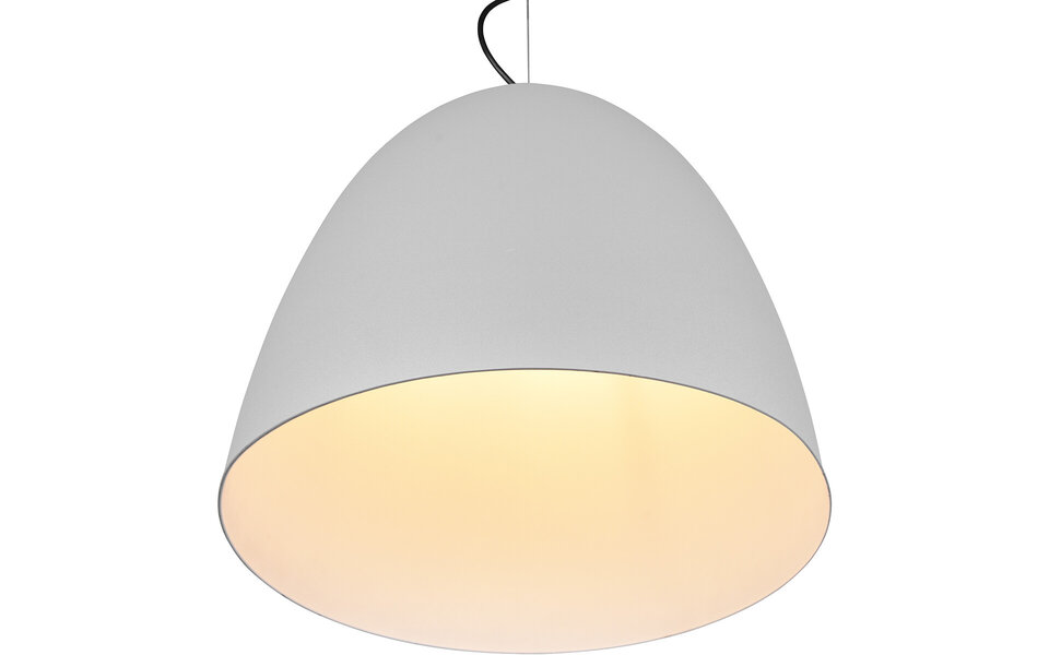 HLW LED Grijze LED Hanglamp Trion Lopez XL - Rond, Mat Grijs, Verstelbaar, E27