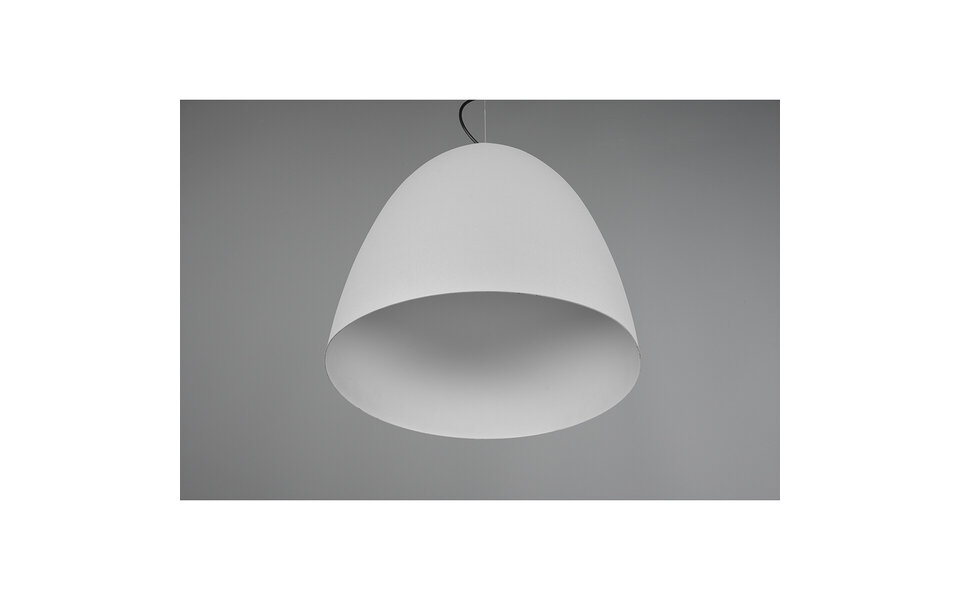 HLW LED Grijze LED Hanglamp Trion Lopez XL - Rond, Mat Grijs, Verstelbaar, E27