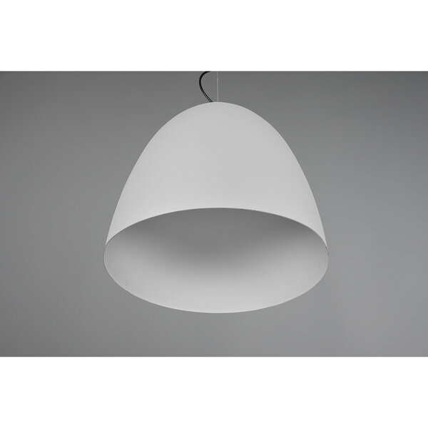 HLW LED Grijze LED Hanglamp Trion Lopez XL - Rond, Mat Grijs, Verstelbaar, E27