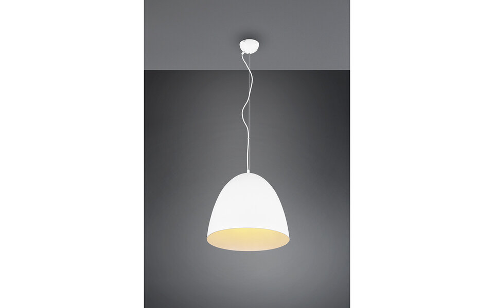 HLW LED LED Hanglamp Mat Wit - Trion Lopez XL, Rond, Aluminium, E27 Fitting HLW LED LED Hanglamp Mat Wit - Trion Lopez XL, Rond, Aluminium, E27 Fitting