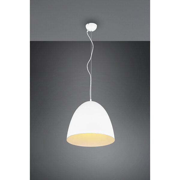 HLW LED LED Hanglamp Mat Wit - Trion Lopez XL, Rond, Aluminium, E27 Fitting HLW LED LED Hanglamp Mat Wit - Trion Lopez XL, Rond, Aluminium, E27 Fitting