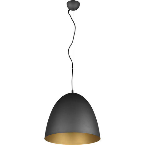HLW LED Mat Zwarte & Gouden LED Hanglamp Trion Lopez XL – 1-lichts, E27, Aluminium HLW LED Mat Zwarte & Gouden LED Hanglamp Trion Lopez XL – 1-lichts, E27, Aluminium