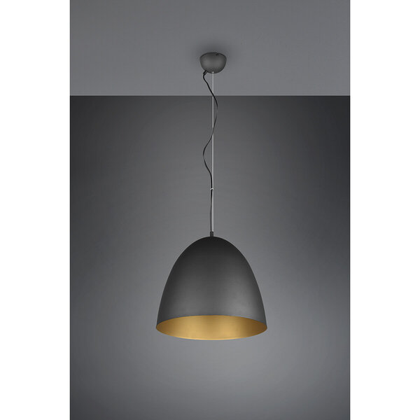 HLW LED Mat Zwarte & Gouden LED Hanglamp Trion Lopez XL – 1-lichts, E27, Aluminium HLW LED Mat Zwarte & Gouden LED Hanglamp Trion Lopez XL – 1-lichts, E27, Aluminium