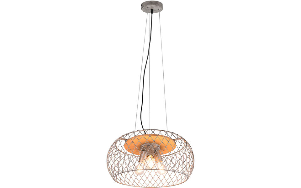 HLW LED LED Hanglamp Trion Tymon - 3-lichts Rond Aluminium met Antiek Nikkel