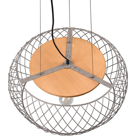 HLW LED LED Hanglamp Trion Tymon - 3-lichts Rond Aluminium met Antiek Nikkel